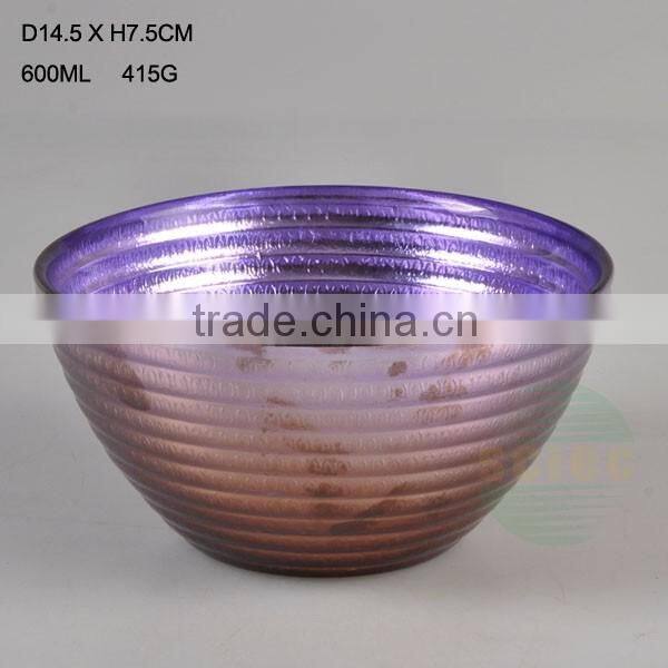 wholesale decorative glass salad bowl