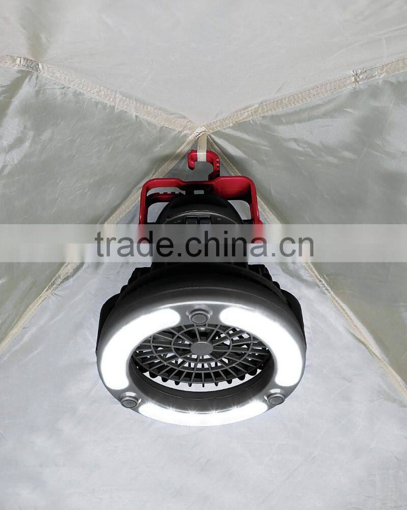 factory products 18 LED Camping Tent Fan light 2 in 1 camping light fan