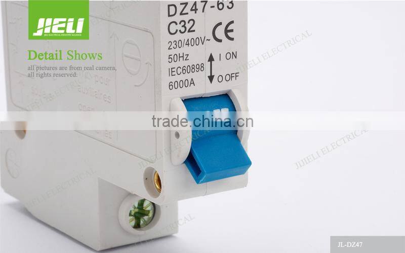 DZ47-63 high breaking capacity mini Circuit Breaker (C45) mcb switch