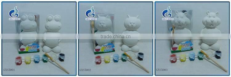 kids paint your own ceramic paint DIY fish painting kits 6 colors and 1brush