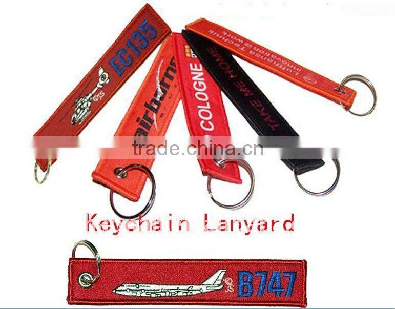 Custom printed short key chain lanyard