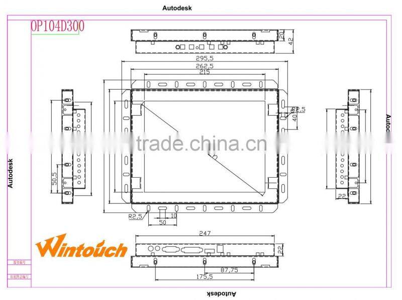 Cheap touch screen monitor 10.4 Inch Touch Screen Monitor