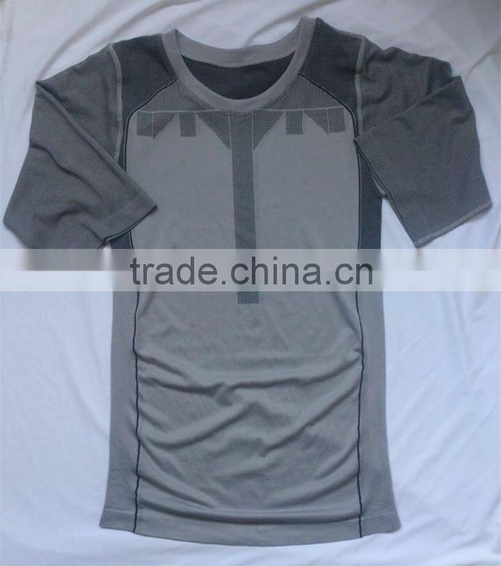 wholesale OEM Seamless o neck short sleeve shirts