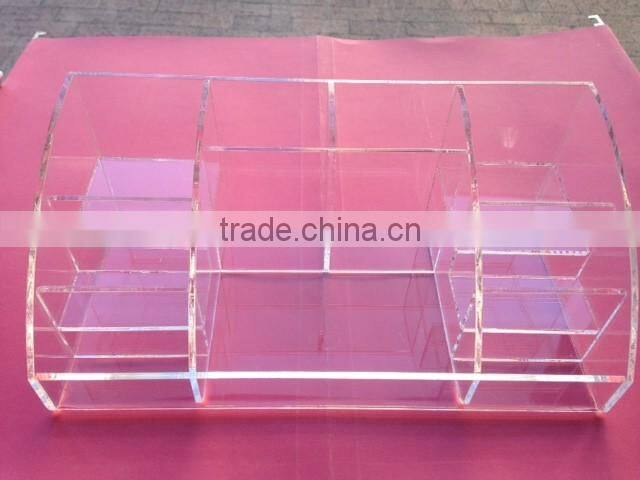 elegant clear acrylic cosmetic organizer,acrylic cosmetic holder,custom acrylic makeup organizer manufacturer