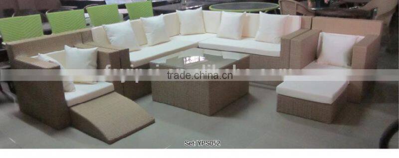 Modern rattan living room sofa sitting room set YPS052
