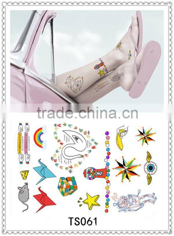 new arrival body art waterproof tattoo sticker