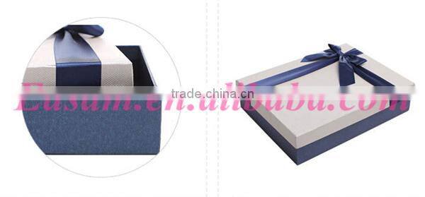 Wholesale custom gift packaging box rectangle shape hard paper gift box design