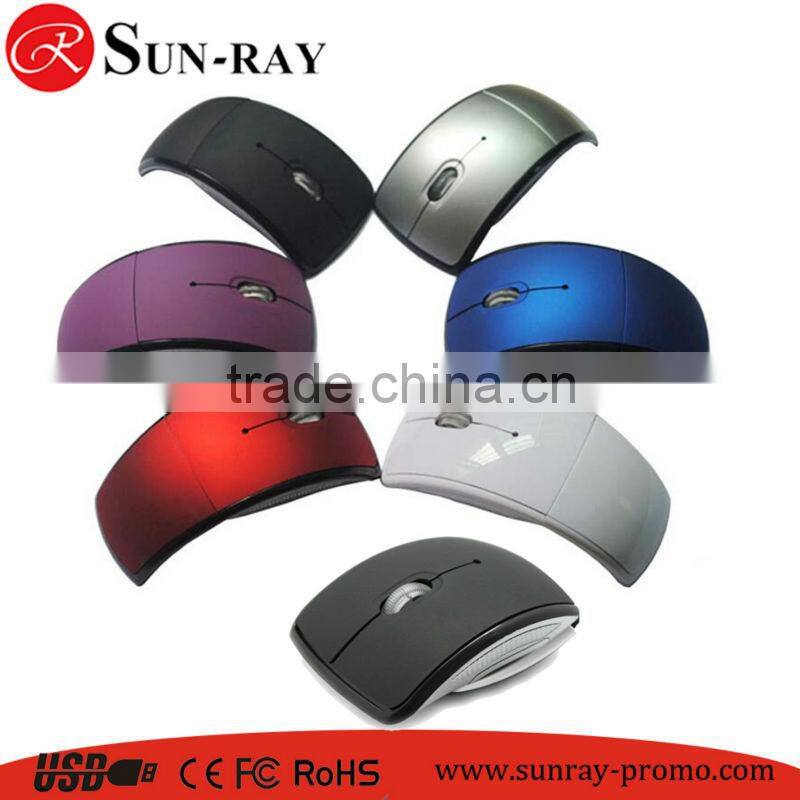 Wireless Mouse Wtih Mini Usb Optical Arc Design 2.4ghz