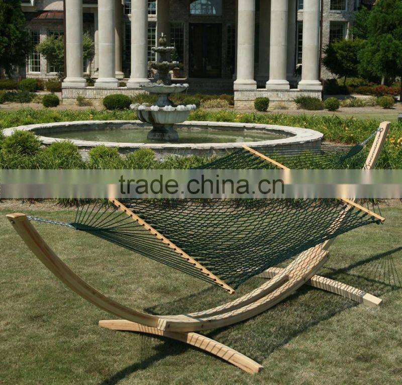 Customized Cotton Rope hammock with wooden stand