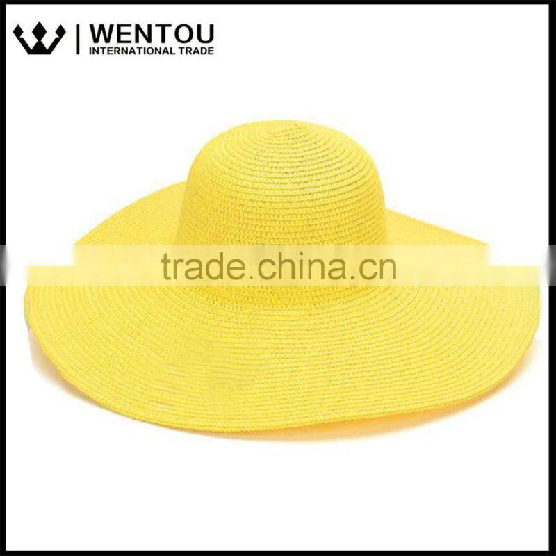 Monogrammed Floppy Straw Hat