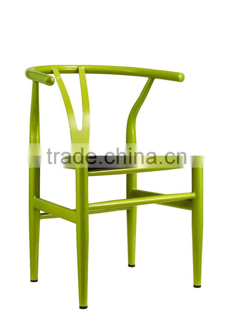 Antique Y-Shape Restaurant Furniture Solid Wood Arm Chair