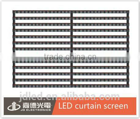 hot products high brightness flexible P20 led video curtain soft led