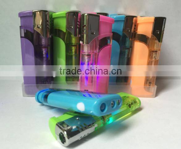 windproof led lighter with flash and high quality
