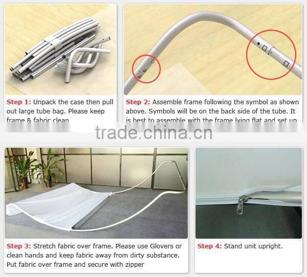 17ft Curved Portable Tension Fabric Wall