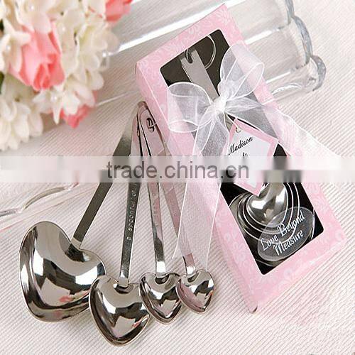 Heart Shape Love Beyond Measure Stainless-Steel Measuring Spoons