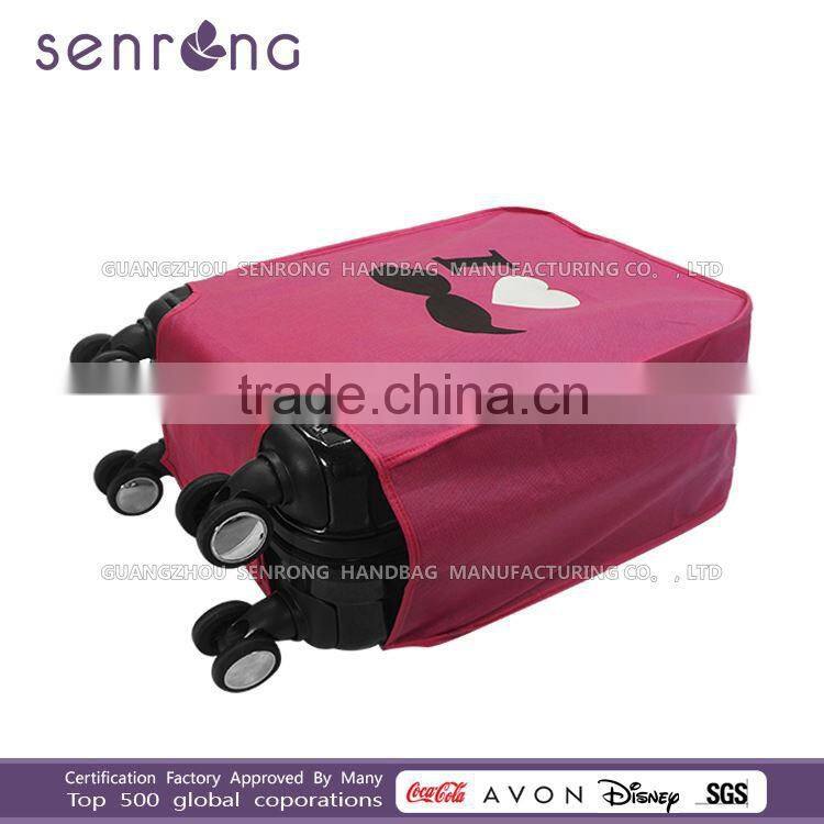 Custom Non Woven Luggage Cover/ canvas fabric luggage cover
