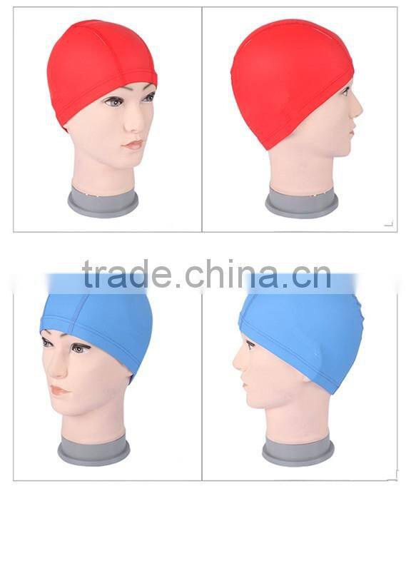 Lycra waterproof bathing fashion swimming caps