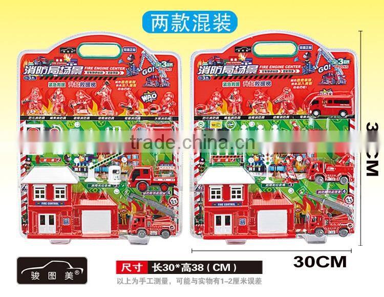 Kid Play Plastic Fashion Mini police car toys set