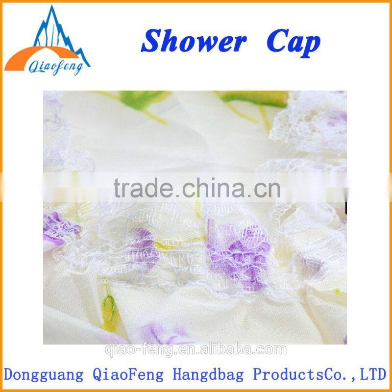 custom lacy design shampoo double shower caps or hats