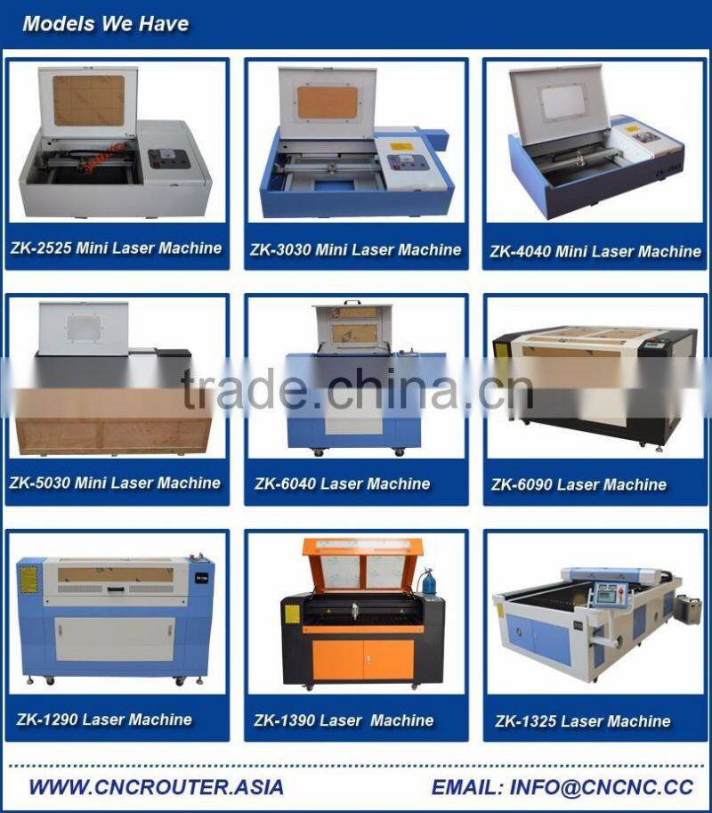 40W 50W 60W CO2 Mini Acrylic Laser Engraving Machine 300*300MM With Honey Comb Table Infrared Positioning System ZK-3030
