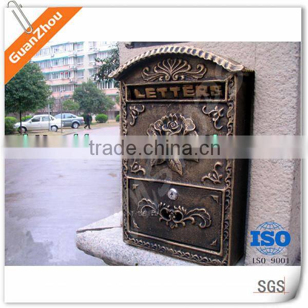 European antique style wall mounted office mailbox