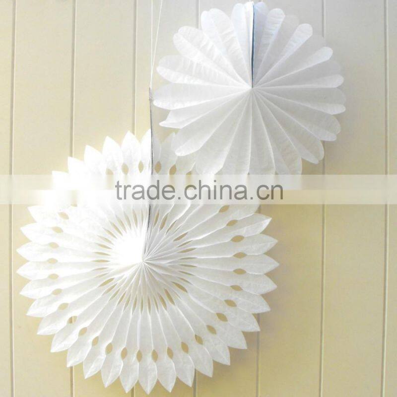 8" Lavender Tissue Paper Flower Rosette Fan Baby shower party Decoration