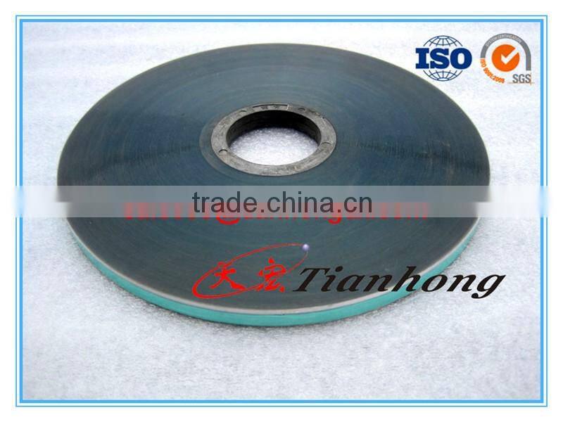 light green colored free edge alu pet foil heat-resistant insulating tape hangzhou tianhong low price al products