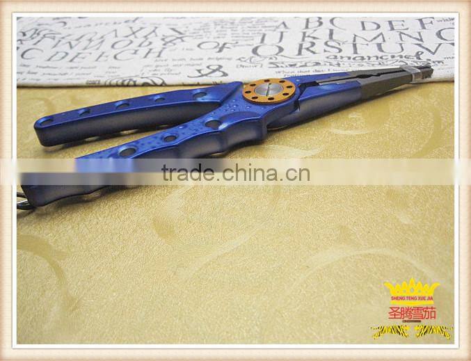 New fancy blue space aluminum alloy multifunctional pliers, fishing pliers, fishing scissors, fishing tools