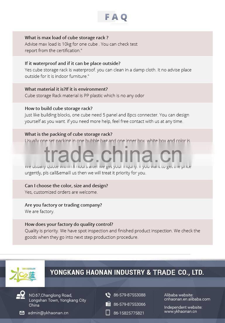 Wholesale Folding Modern bedroom plastic wardrobe box