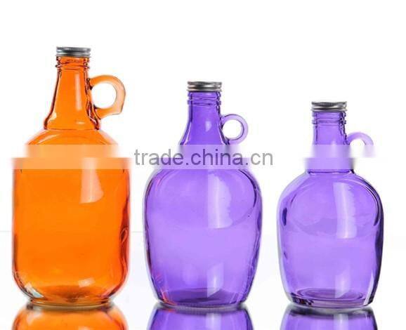 Colored Glass Oil Bottle