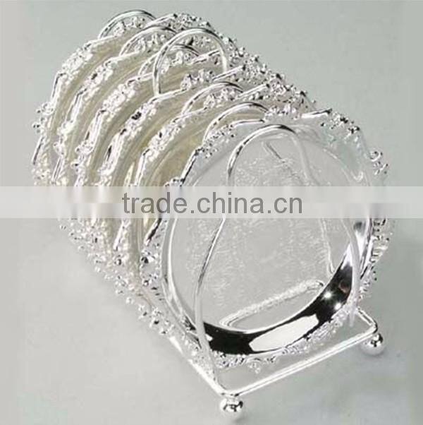 round plate modern design silver platter metal plate Serve up entertaining breakfast collect mails for hotel household