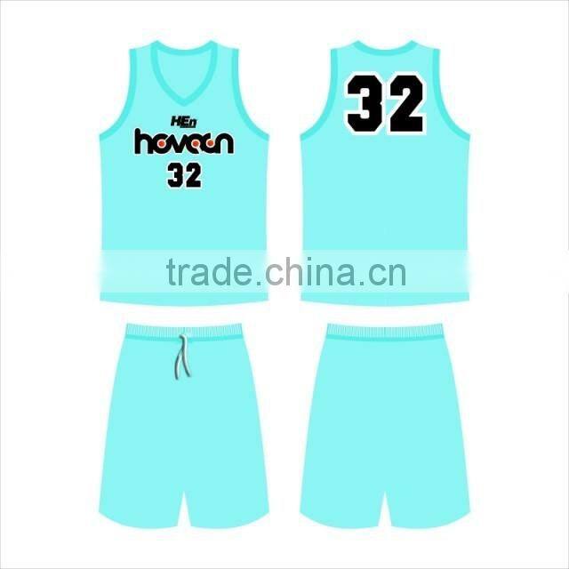 Stan Caleb 2016 new style 100% ployester Custom full sublimarion quick dry blue basketball uniforms basketball jersey