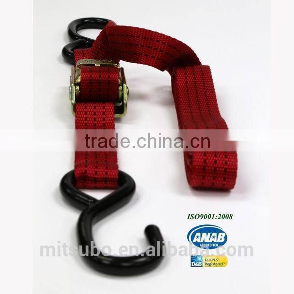 1" Light Duty 4.8M Retractable Webbing Strap Tie Down Ratchet Strap