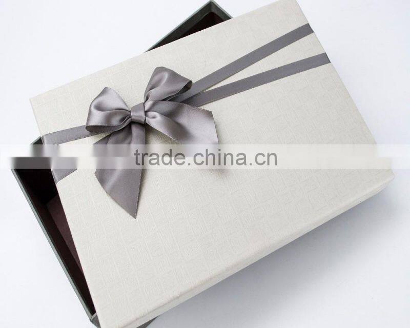 most popular silver satin ribbon bows for gift decorative