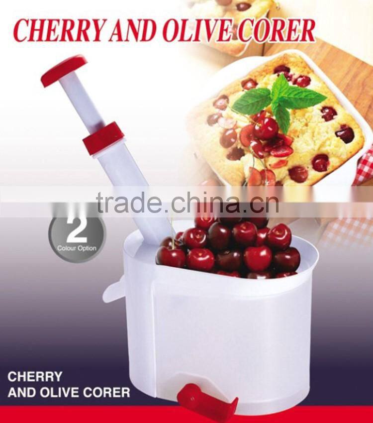 High quality plastic manual cherry pitter/cherry corer