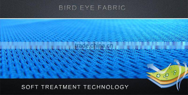 Soccer t shirt fabric knit polyester mesh fabric China manufacturer