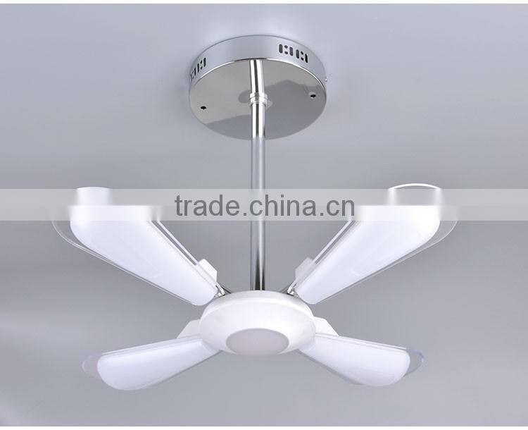 Single CCT Creative Deformable Fan Shape LED Ceiling Pendant Lamp for Restaurant