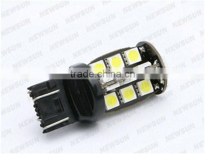 Super bright 576LM 4.1W T20 7443 30 SMD 5050 LED Bulb Car Turn signal Brake Stop parking car Light White Blue Red Yellow 12V