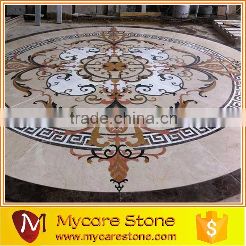 Flooring decor popular design waterjet design marble