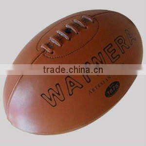 Rubber leather rugby ball