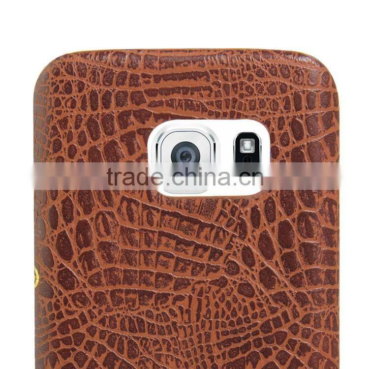 For Samsung Galaxy S7 S7Plus Crocodile Grain Alligator Leather Back Cover Case Hard Protector Skin Mobile Phone Bags