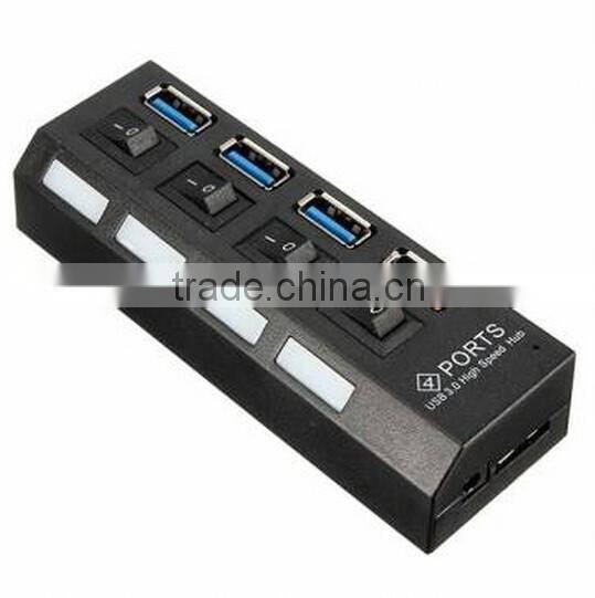 4 Ports USB 3.0 HUB / 4 Ports Hub Speed 5Gbps for PC laptop / USB hub on/off switc