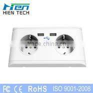 High quality usb charging ports surge protector usb wall outlet socket