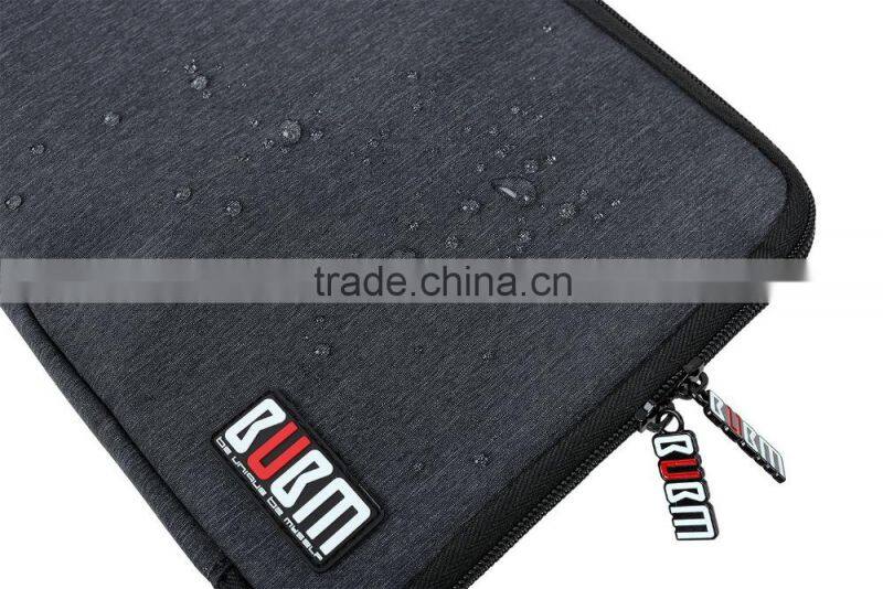 Waterproof Nylon black protablet charging cable bag whit travel