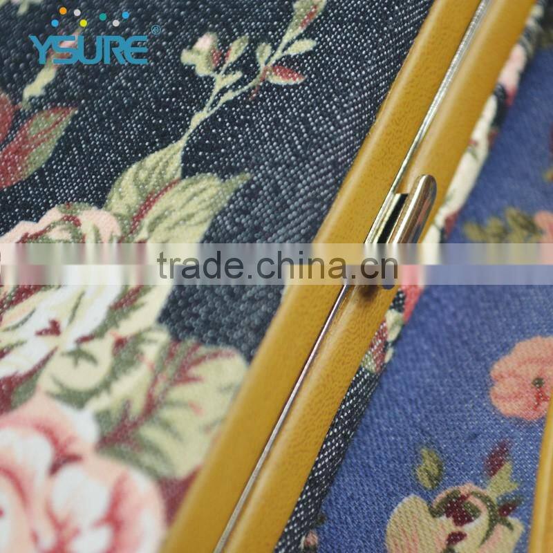 Flower Pattern PU Leather Universal Box Phone Case For Samsung Galaxy Note 7 with Make-up mirror
