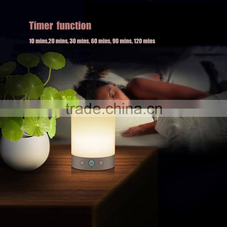 Hot Sale Gift SD Card Slot Portable Wireless Bluetooth Speaker With Led Light Colorful Touch Lamp