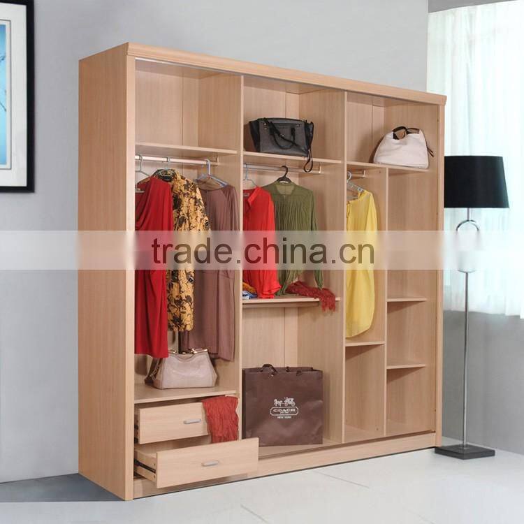 EILIMI EB-9024 American white oak colored wood wardrobe design bedroom furniture