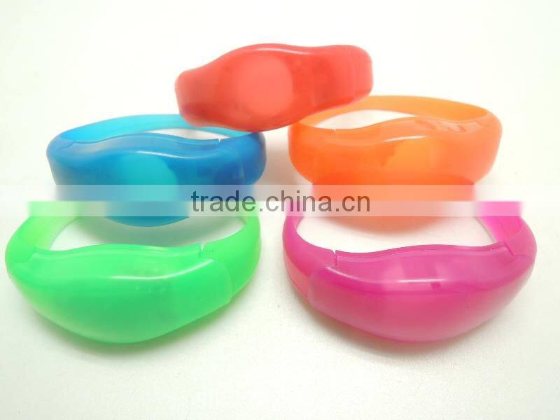light up custom sound activated flashing led wristbands