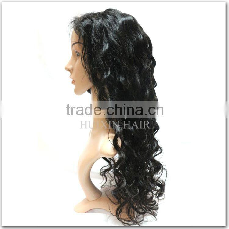 Natural Black peruvian Virgin Hair Wig Unprocessed Remy Human Hair Full Lace Wig Wholesale Cheap