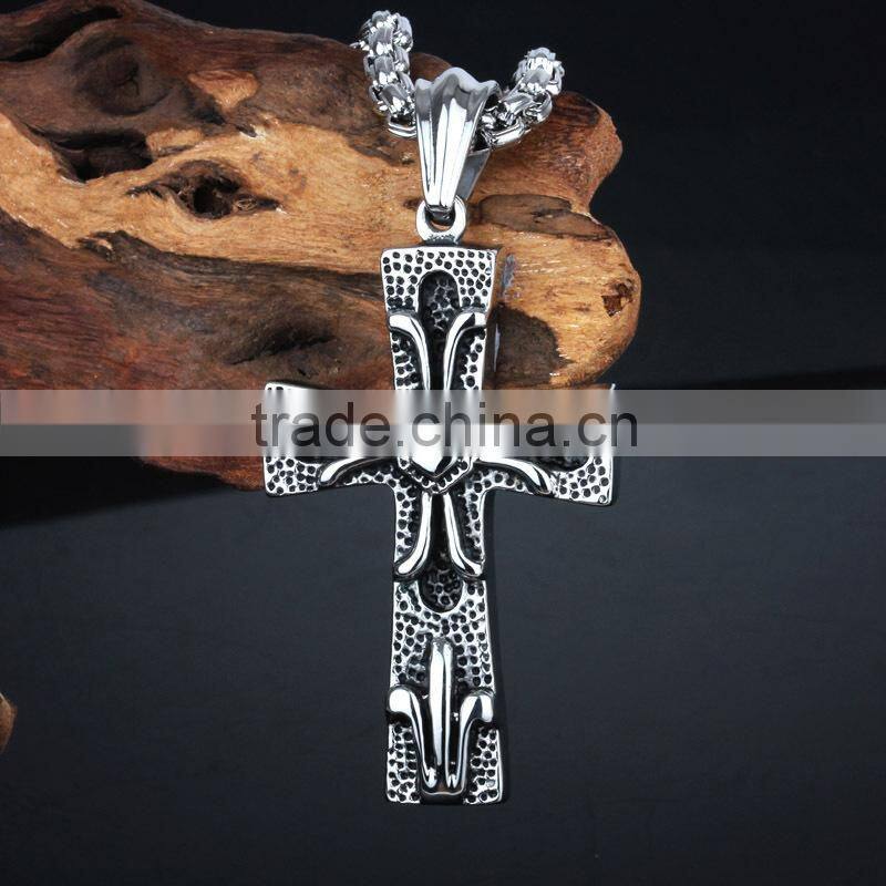 sterling silver plated stainless steel cross pendant blanks